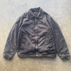 Early 2000s Tony Hawk Skateboard Sherpa Lined Detroit Style Bomber Jacket